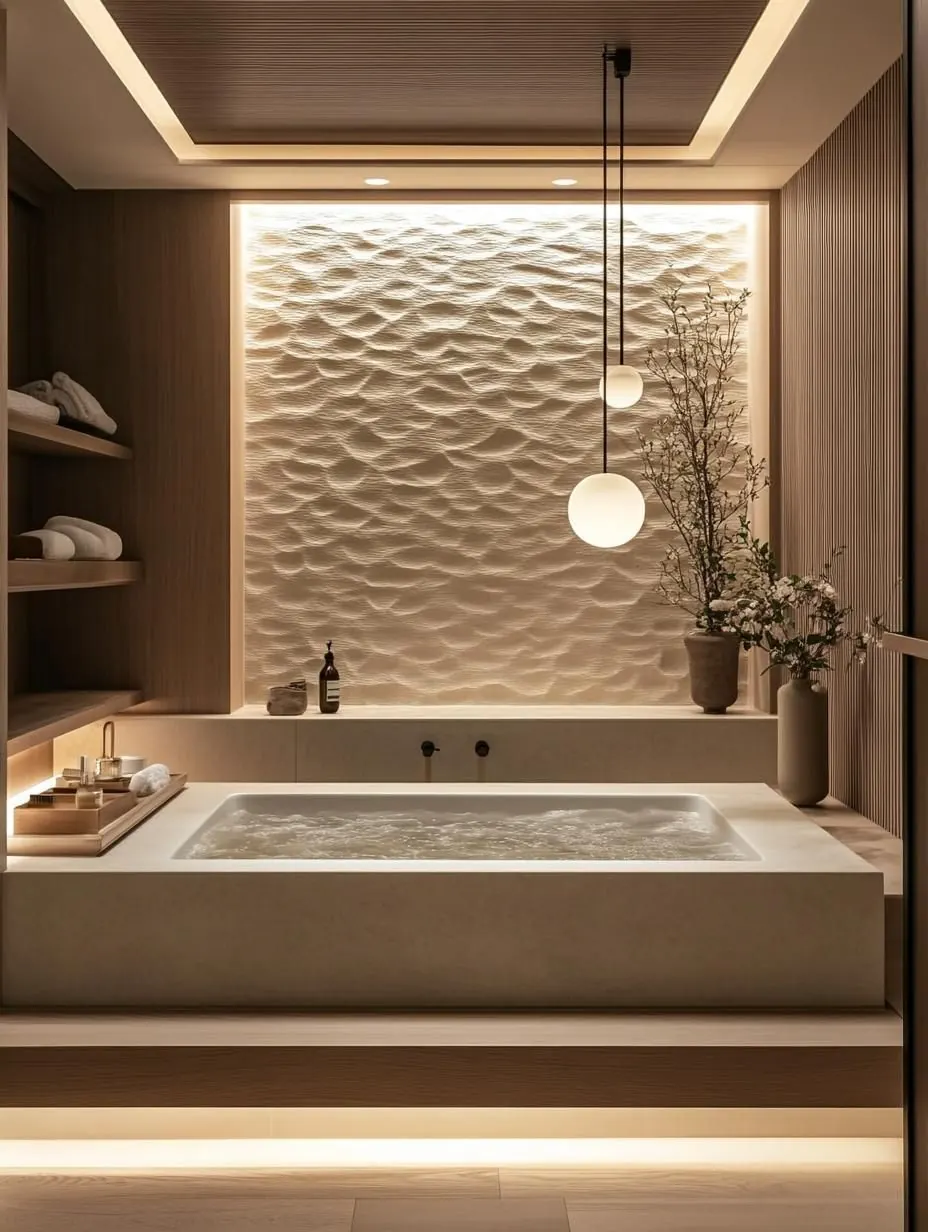 Spa-achtige badkamer-sfeer